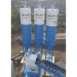 Silo de stockage de ciment ergonomique - Capacité 30 à 120 T - Fabo - Conception robuste et durable