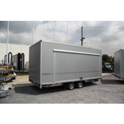 Remorque fourgon Humbaur 5099 - fermée 2 essieux avec parois sandwich 45 mm - 29 m3