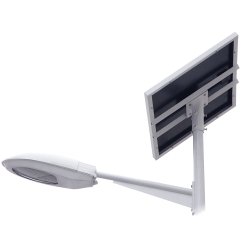 Lampadaire urbain solaire - LED 25W - 2750 lm - acier galvanisé - hauteur 5 m