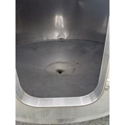 Cuve Promat 146 hl - Fond conique sur pieds - Ø 2400 - Hauteur 4100 - Porte 420 x 530