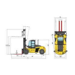 Scp250g chariot élévateur - sany europe gmbh - capacité de levage 25 tonnes