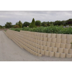 Element végétalisable en béton pour murs de soutènement, murs de parement, aménagement de berges ou merlons anti-bruit - BETOPLUS - Pomel béton