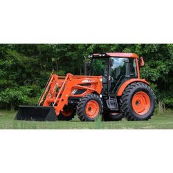 Tracteur agricole Rx7320PC Creeper - Kioti - Moteur diesel CRDI 73 HP, transmission hydraulique et cabine de luxe