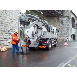 Citycycler - Hydrocureur Kaiser - Recyclage d'eau, débit 220 l/min, max. 200 bar, dimensions compactes
