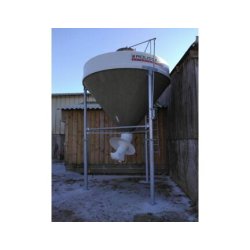 Silo  d'aliment d'élevage à cône axial translucide pour le stockage du minéral - Babystar 320 & 700 minéral