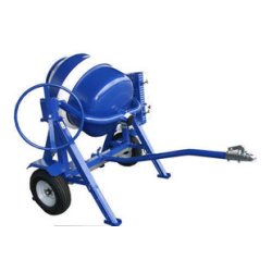 Bétonnière pro g350 Gedimat - 350L mécano-soudée - Moteur GX120 - Roues 500mm - Crochet boule