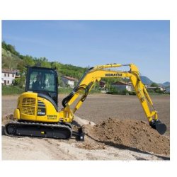 Mini-pelle à chenilles 5 T compacte, puissance 39.6 ch idéale pour les travaux de terrassement - PC55 - disponible en location
