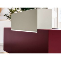 Banque d'accueil rétro-éclairée et design - Z1 - Modularité, options LED et finitions variées