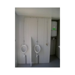 Bungalow de chantier / sanitaire - Douche, WC, urinoirs, lavabo et chauffe-eau - Longueur 2.5 à 6m