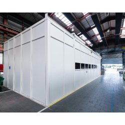 Cloison amovible clo5 - vitrée ou pleine - modulable et grande hauteur