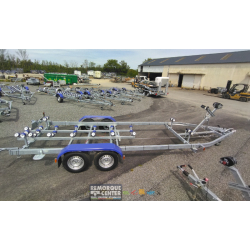 Porte-bateau multi-rouleaux GALAXY - GD16 / G2572 - PTAC 3200Kg - 2 essieux - Sun Way