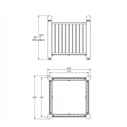 Jardinière HARMONIE Stratifié compact