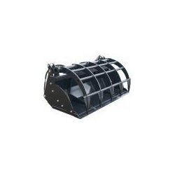 Godet grappin crocodile à dents mécano-soudées XL 2.4 - Référence : CT-GGCDMSXL 2400 - Dimensions 2,4 m - Poids 810 kg