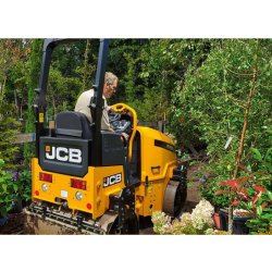 CT260 Rouleau tandem vibrant - JCB - poids opérationnel 2420/2560 kg avec moteur Kubota de 18,5 kW et système télématique LiveLink