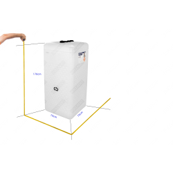 Cuves à carburants PE - 2 x 750L (1500L) - Double paroi - Jumelage largeur - Modèle compact