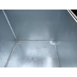 Jardinière géante en acier Corten 1200 x 1200 mm, épaisseur 3 mm - MTCP, création sur mesure pour un futur gîte