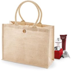 Sac shopping JuCo - Réf: W447 - Westford Mill - mélange jute et coton - taille unique