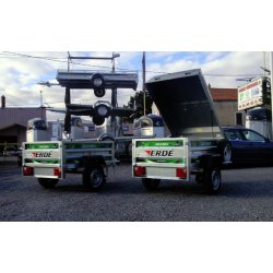 Remorque sans frein DAXARA 158 - Ridelles galvanisées doublées - Transport, bricolage, vacances