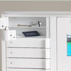 Keybox Maxi 24/24 - Armoire électronique de gestion des clés avec écran tactile 5 pouces et 6 compartiments