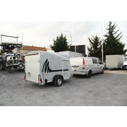 Remorque fermée - debon - cargo 1300 p2 gris clair