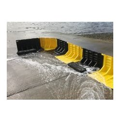 Barrière anti-inondation non-lestée - légère, évolutive et disponible en plastique ou acier galvanisé