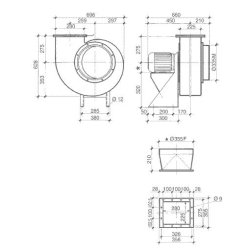 Vsbl 35 - ventilateur centrifuge industriel - Plastifer - basse pression - certifié ATEX - polypropylène antistatique