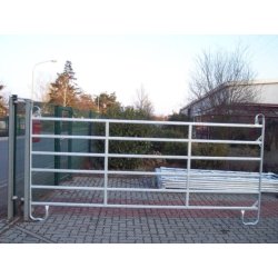 Barrière agricole en acier carbone étiré galvanisé à chaud - GEC 360 - 3,6m x 1,6m - 6 traverses