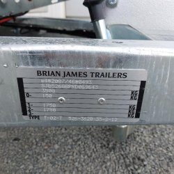 Brian James Trailers Tipper - Remorque benne basculante - 3,6 m × 2 m - PTAC 3 500 kg - Charge utile 2 150 kg