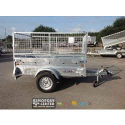 Remorque freinée Lider Robust PTAC 750/500 kg - 200 x 134 cm - 1 essieu - Référence 41390