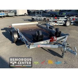 Remorque abaissable porte-moto Yo Remorques - Deux motos - CCL8 - 250 x 160 cm - PTAC 400-500 kg