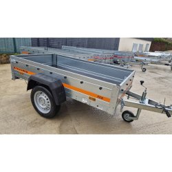 Remorque bagagère équipée de tracteur basculant de type V - ECO 1510 KIPP