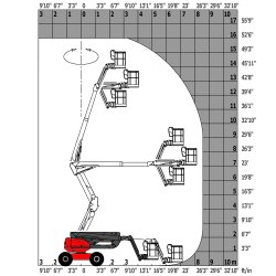 160 atj + nacelle élévatrice articulée - manitou - hauteur de travail 16.25m