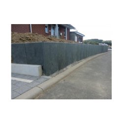 Mur en l gris ht 105 cm - plastique revalorisé