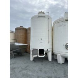 Cuve Rousseau 100 HL - Sur pieds blanche - Ø 2000 - Hauteur 4610 - Porte 420x530 à 500 mm du sol - Avec accessoires et trappe DN500