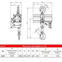 Palan pneumatique J.D. Neuhaus ATEX - usage intensif - 1 t - haute qualité et sécurité