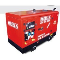 Groupe électrogène diesel MOSA GE 15 YSX - Triphasé 14 kVA - Super insonorisé avec réservoir 55L et autonomie 21h