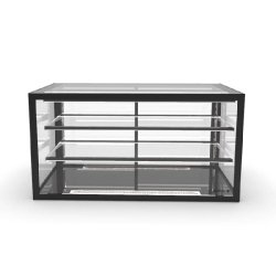 Vitrine neutre INTEGRA à poser - 1000 mm - 3 niveaux - H515 mm - IN100-50N | Sayl Barcelona