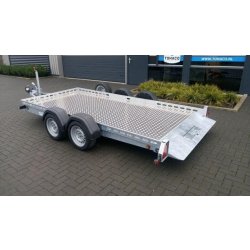 Plateau porte-engin abaissable TOHACO MA235/3715 - suspensions pneumatiques - 370x150 cm - PTAC 3500 Kg - 2 essieux freinés