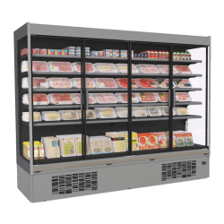 Vitrine réfrigérée verticale TEMPERA EFFICIA - Portes double vitrage, 0°C à +2°C, 5 niveaux, 937 mm largeur, 760 mm profondeur, 2050 mm hauteur