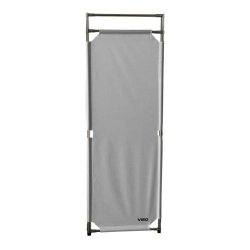 Barrière d'intervention 1 panneau PVC ou Inox 304 - H. 1 000 ou 1 800 mm, polyester velcro - Gris / 1800 / INOX 304