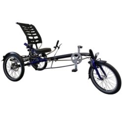 Vélo handicap tricycle couché Easy Sport avec siège ergonomique réglable