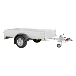 Remorque SARIS MAC ALU - 1 essieu freiné - PTAC 1350 Kg - 255 x 133 cm - Référence MC 255 133 1350 1