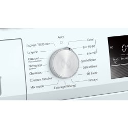 Lave-linge professionnel iSensoric Wm12n108ff IQ300 - BSH électroménager - 1200 trs/min avec moteur à induction iQdrive