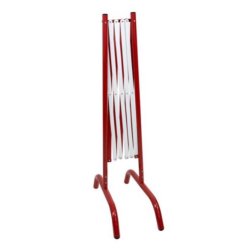 Barrière de chantier extensible en acier - Dimensions ouvertes 2500 x 400 x 1050 mm - 2 coloris disponibles