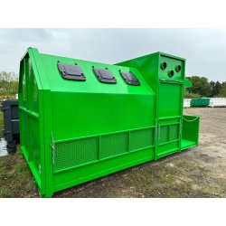 Benne ampliroll 3,5t caisson fermé spécial collecte de déchets  (mini déchetterie mobile)
