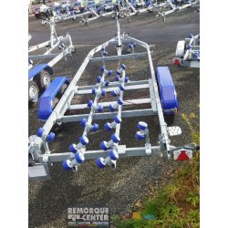 Porte bateau multi-rouleaux GALAXY -GD18 / G2702 - PTAC : 3500 Kg - 2 essieux - Sun Way