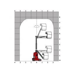 80 VJR - Nacelle élévatrice articulée Manitou - Capacité de levage 200 kg avec équipements standards et optionnels