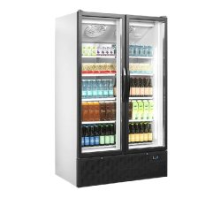 Réfrigérateur vitré - gamme FS - 2 ou 3 portes avec cadre aluminium et froid ventilé