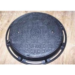 Couvercles circulaires de regard de visite en fonte - résistance 450x450 mm - norme EN124 - modèle SHUANGXING