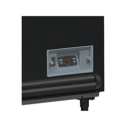 Bac bi-température 2m10 ICEBLACK - Réfrigéré avec couvercles vitrés incurvés et coulissants, modèle ETEF SFI210B